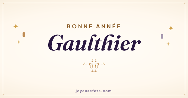 Image « Bonne année Gaulthier » au format large