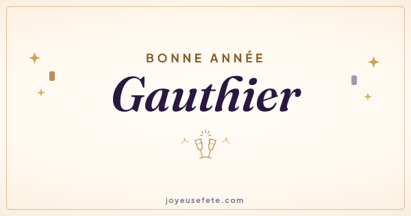 Image « Bonne année Gauthier » au format large