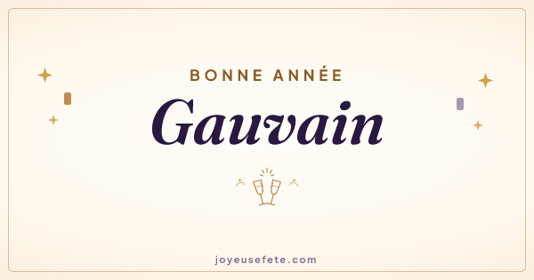 Image « Bonne année Gauvain » au format large