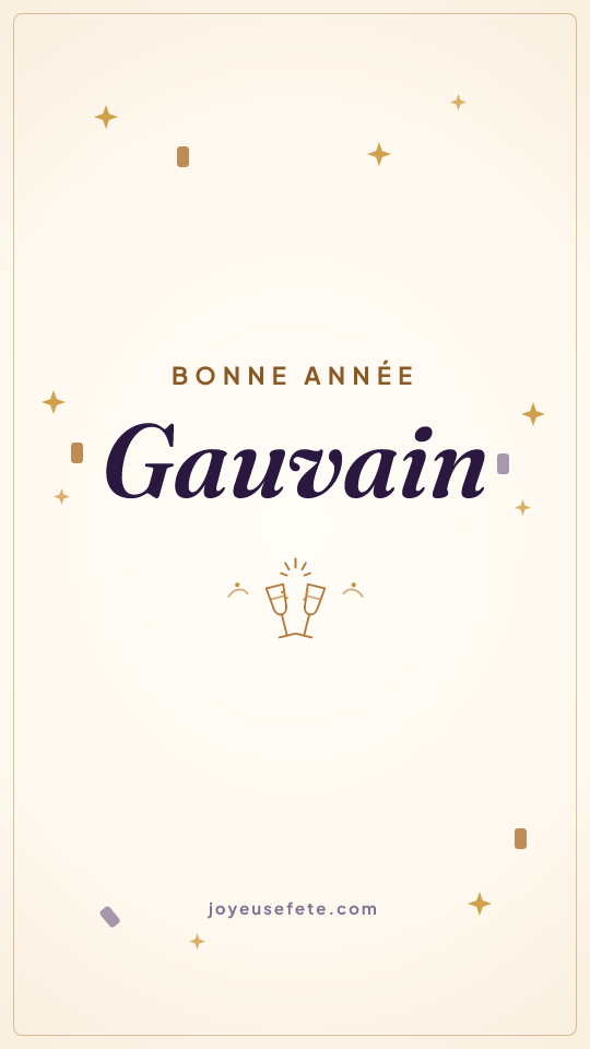 Image « Bonne année Gauvain » au format story
