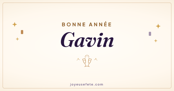 Image « Bonne année Gavin » au format large