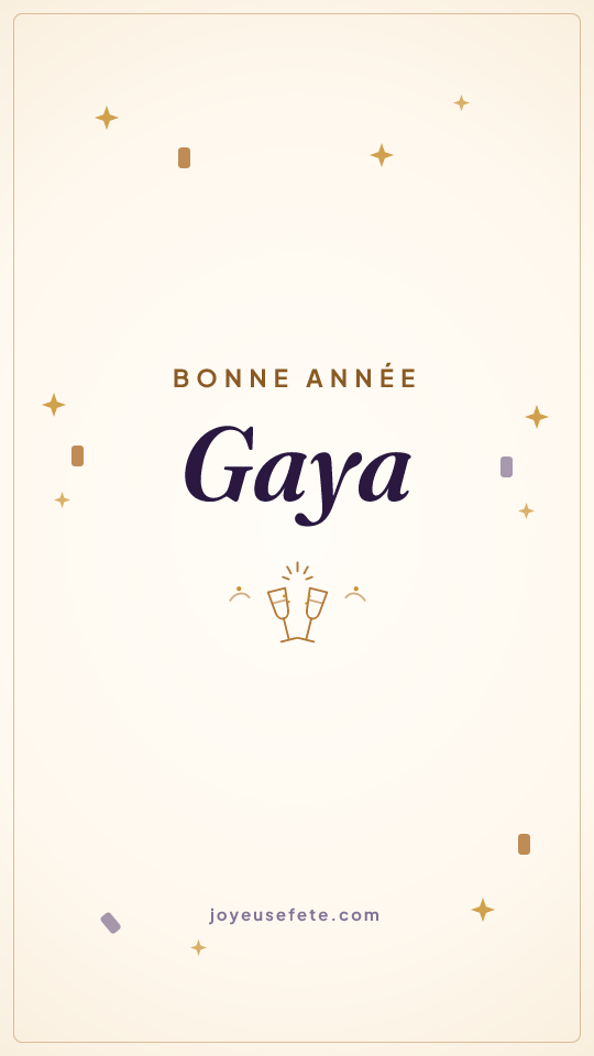 Image « Bonne année Gaya » au format story