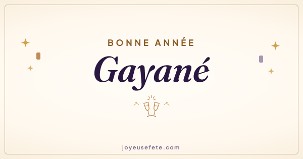 Image « Bonne année Gayané » au format large