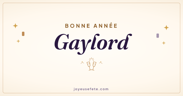 Image « Bonne année Gaylord » au format large