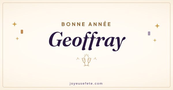 Image « Bonne année Geoffray » au format large
