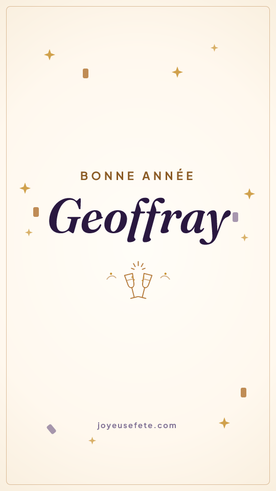 Image « Bonne année Geoffray » au format story
