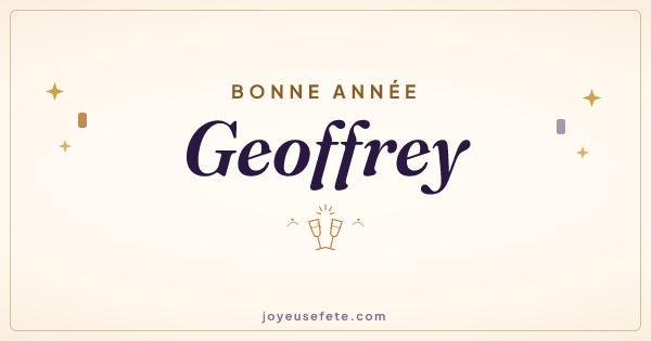 Image « Bonne année Geoffrey » au format large
