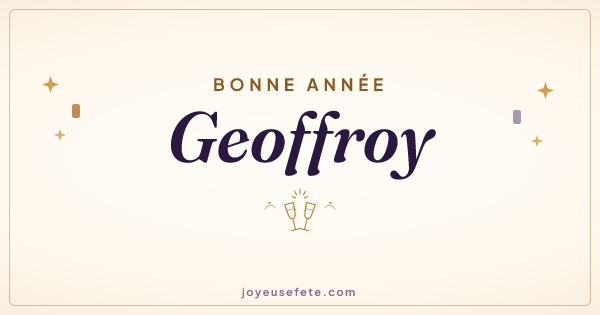 Image « Bonne année Geoffroy » au format large