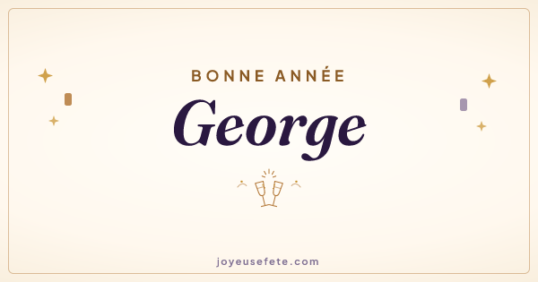 Image « Bonne année George » au format large