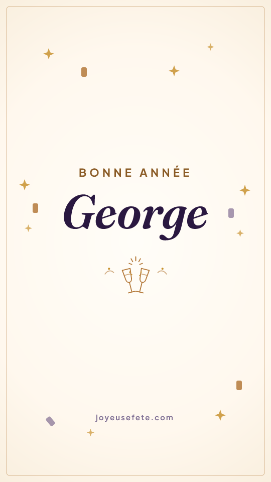 Image « Bonne année George » au format story