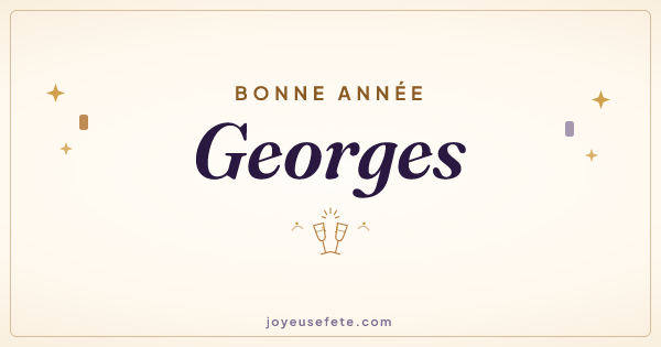 Image « Bonne année Georges » au format large