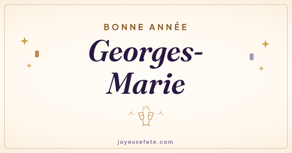 Image « Bonne année Georges-Marie » au format large