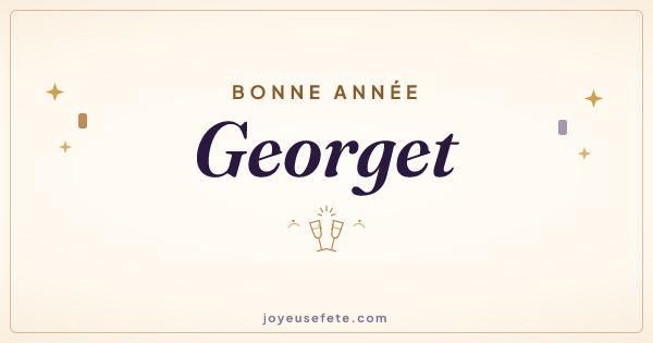 Image « Bonne année Georget » au format large