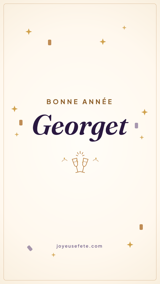 Image « Bonne année Georget » au format story