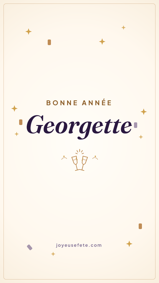 Image « Bonne année Georgette » au format story