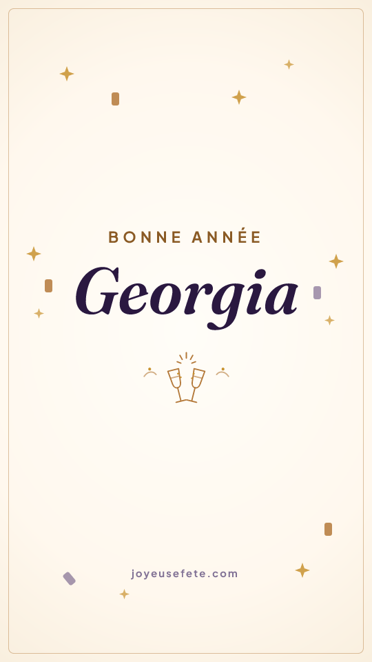 Image « Bonne année Georgia » au format story