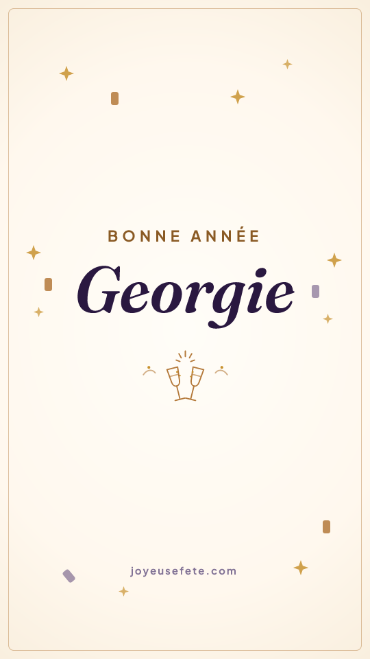 Image « Bonne année Georgie » au format story
