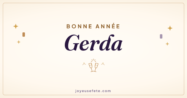 Image « Bonne année Gerda » au format large