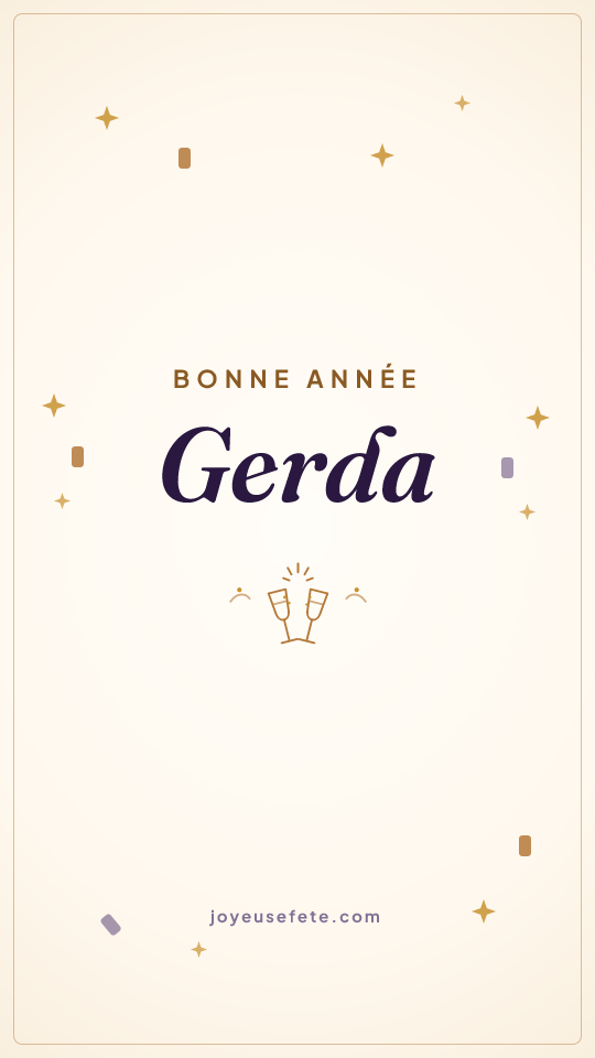 Image « Bonne année Gerda » au format story