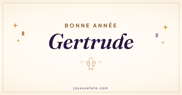 Image « Bonne année Gertrude » au format large