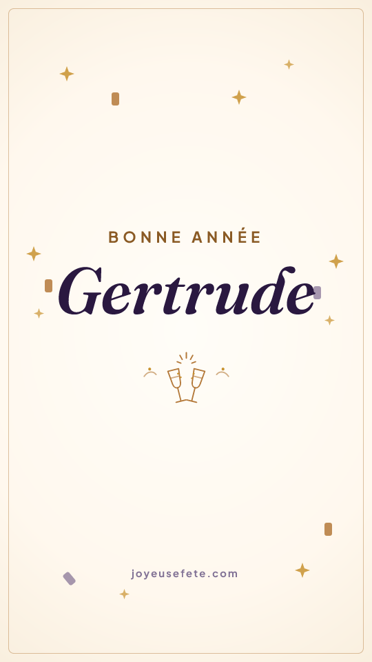 Image « Bonne année Gertrude » au format story