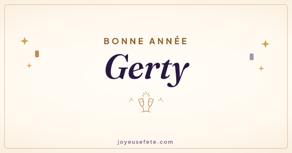 Image « Bonne année Gerty » au format large