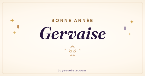 Image « Bonne année Gervaise » au format large