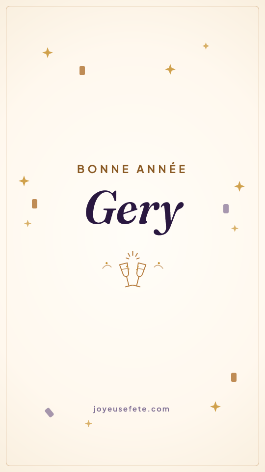 Image « Bonne année Gery » au format story