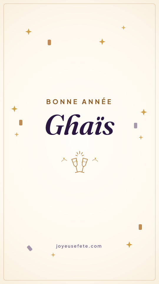 Image « Bonne année Ghaïs » au format story