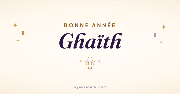 Image « Bonne année Ghaïth » au format large