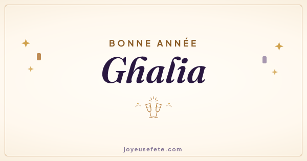 Image « Bonne année Ghalia » au format large