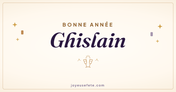 Image « Bonne année Ghislain » au format large