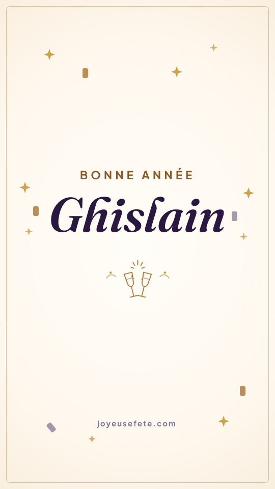 Image « Bonne année Ghislain » au format story
