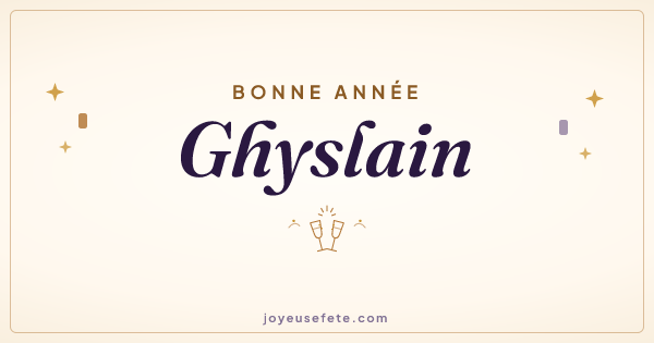 Image « Bonne année Ghyslain » au format large