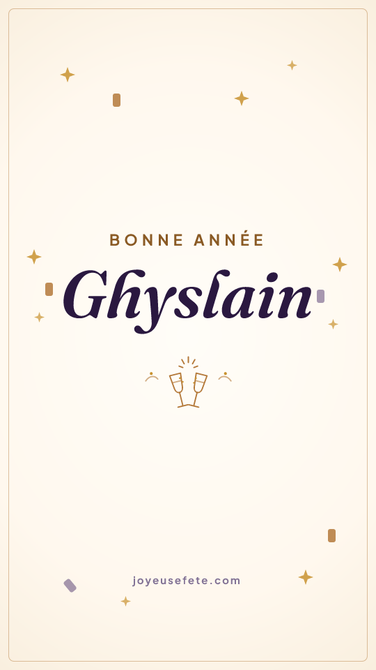 Image « Bonne année Ghyslain » au format story