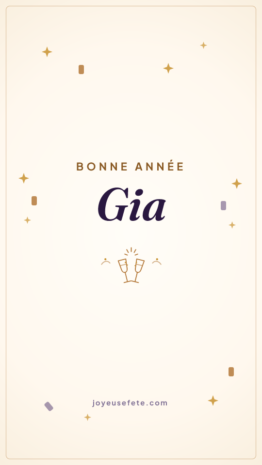 Image « Bonne année Gia » au format story