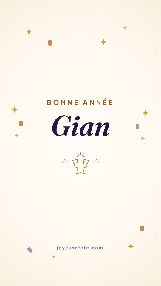 Image « Bonne année Gian » au format story
