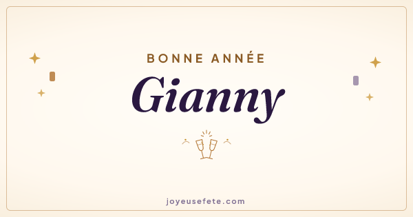 Image « Bonne année Gianny » au format large