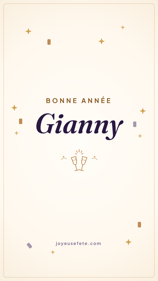 Image « Bonne année Gianny » au format story