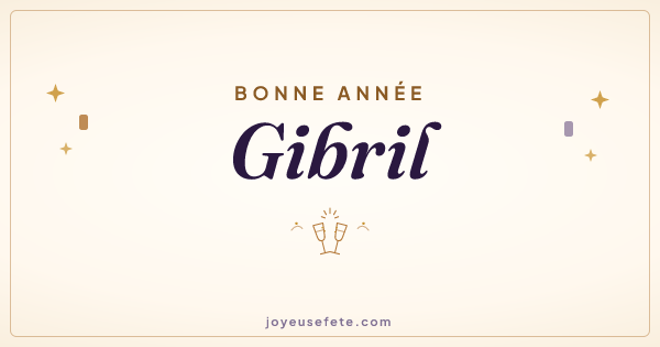 Image « Bonne année Gibril » au format large