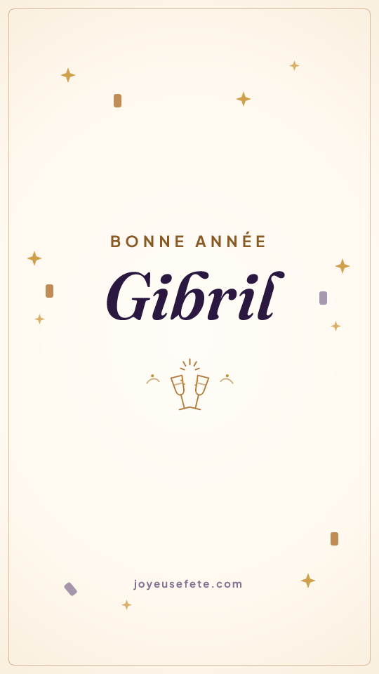 Image « Bonne année Gibril » au format story