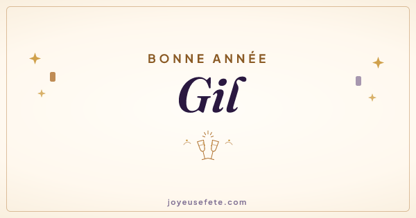 Image « Bonne année Gil » au format large