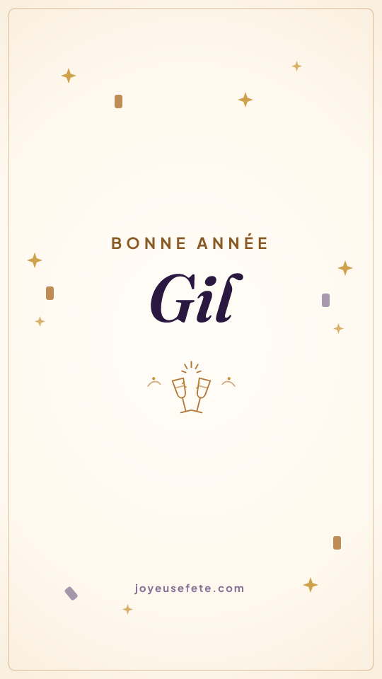 Image « Bonne année Gil » au format story