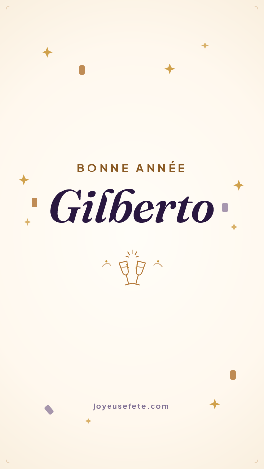Image « Bonne année Gilberto » au format story