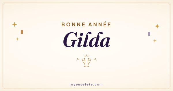 Image « Bonne année Gilda » au format large