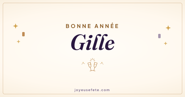 Image « Bonne année Gille » au format large