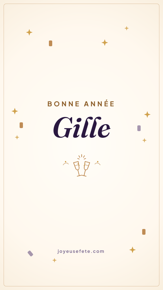 Image « Bonne année Gille » au format story
