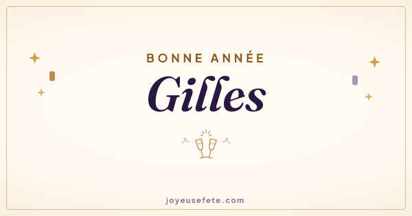 Image « Bonne année Gilles » au format large
