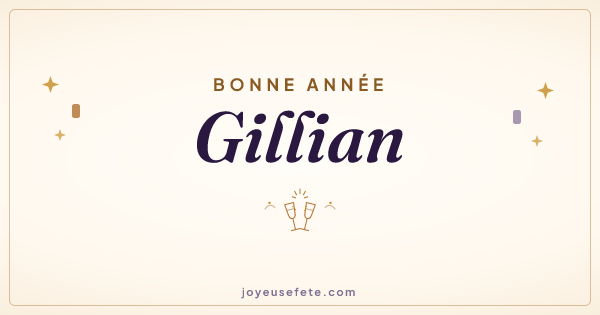 Image « Bonne année Gillian » au format large