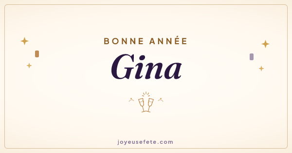 Image « Bonne année Gina » au format large